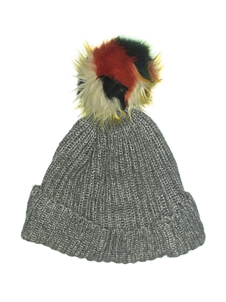 Pre-owned Zara Beanie Hat In Gray