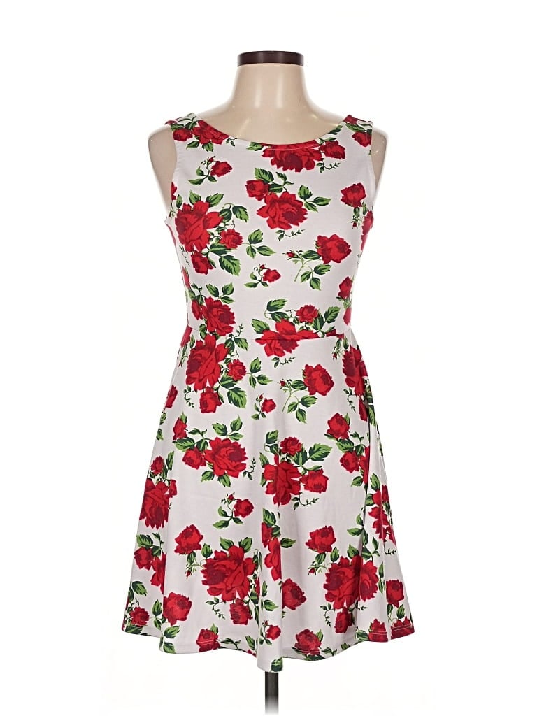 Pre-owned Divided By H&m Cocktail Dress In White