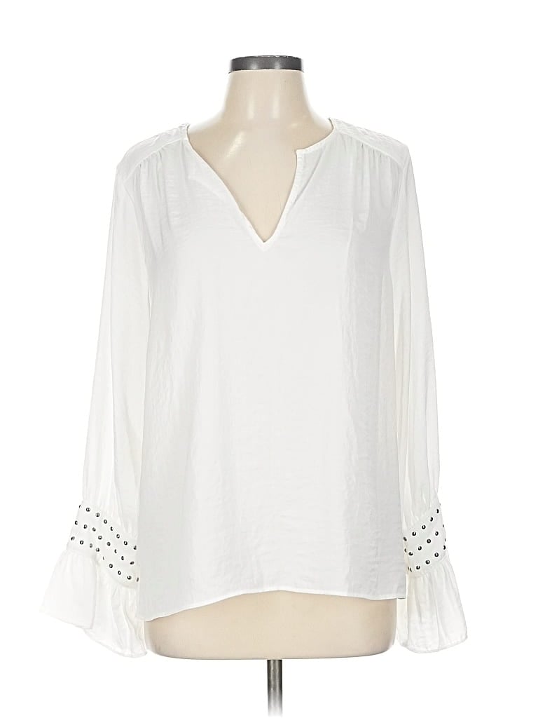 Pre-owned Vince Camuto 3/4 Sleeve Blouse In White