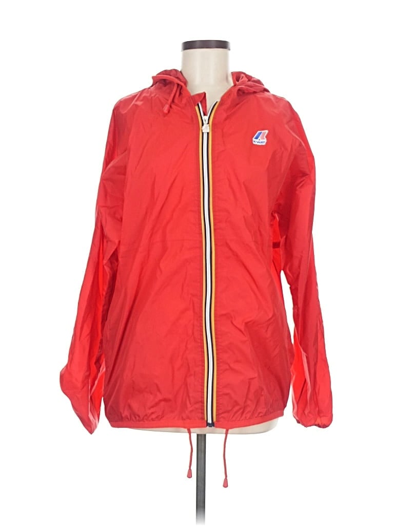 Pre-owned Majestic Windbreaker Jacket In Red