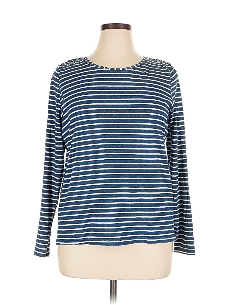 Pre-owned Jane And Delancey Long Sleeve T-shirt In Blue