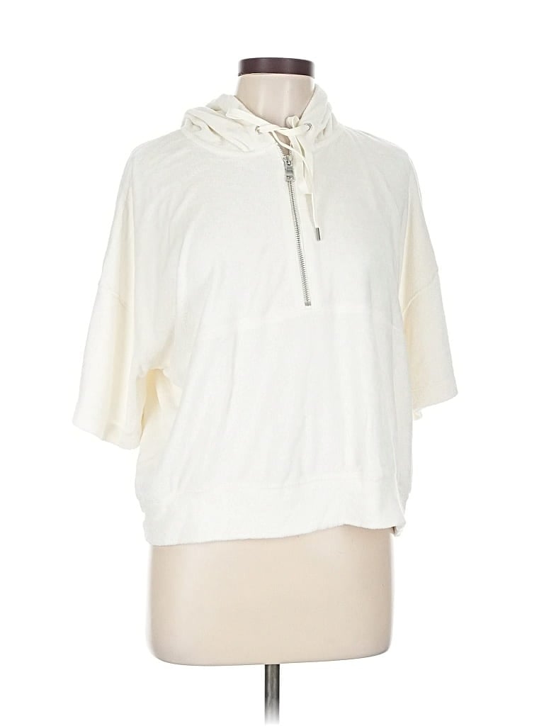 Pre-owned Club Monaco Pullover Sweater In White