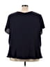 Lands' End 100% Polyester Black Short Sleeve Top Size 32w - photo 2