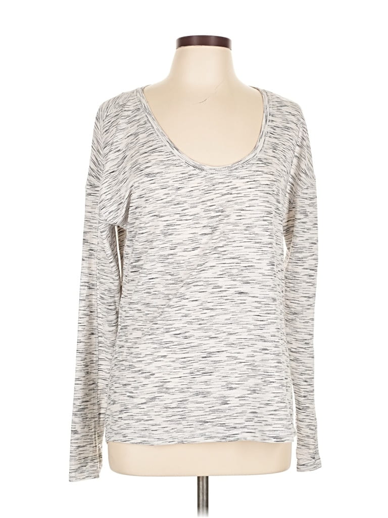 Pre-owned Lululemon Athletica Long Sleeve T-shirt In White