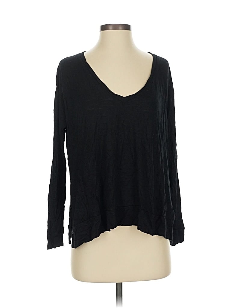 Pre-owned Madewell 3/4 Sleeve T-shirt In Black