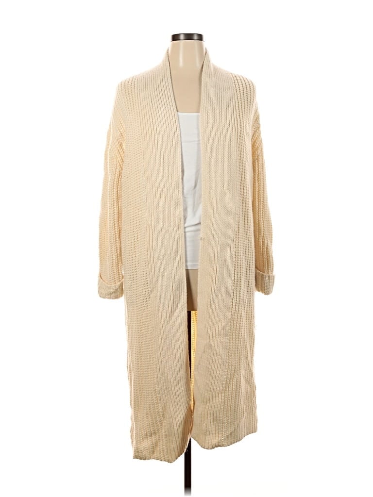 Pre-owned Anrabess Cardigan Sweater In White