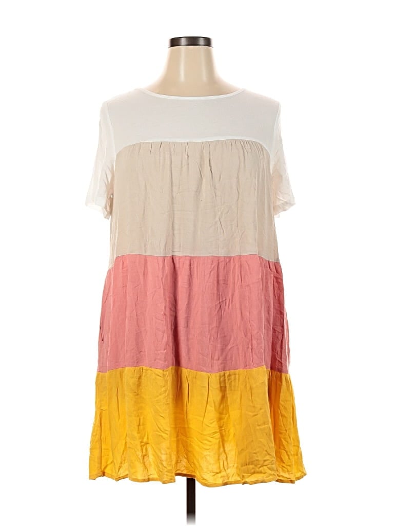 Pre-owned Emery Rose Casual Dress In White