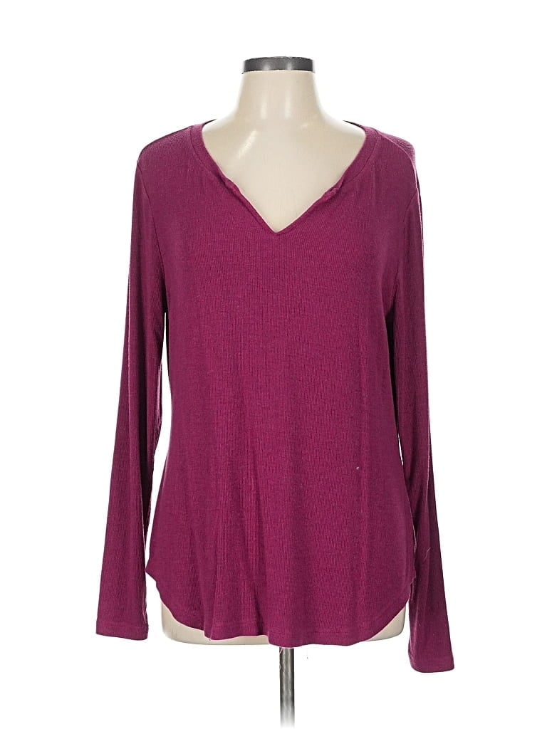 Pre-owned Cabi Pullover Sweater In Burgundy