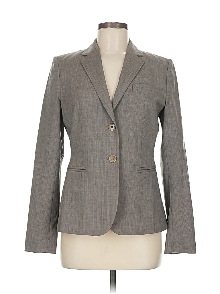 Pre-owned Banana Republic Wool Blazer Jacket In Gray