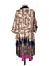 Unbranded 100% Polyester Paisley Blue Casual Dress Size 3 - photo 2
