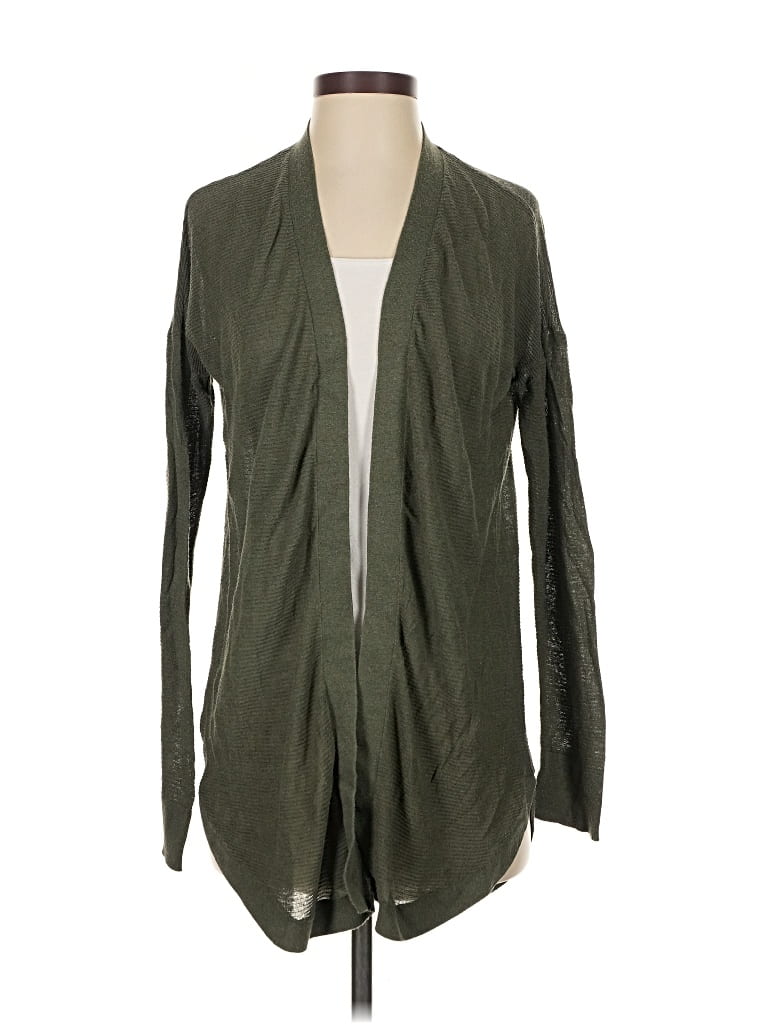 Pre-owned Ann Taylor Loft Cardigan Sweater In Green