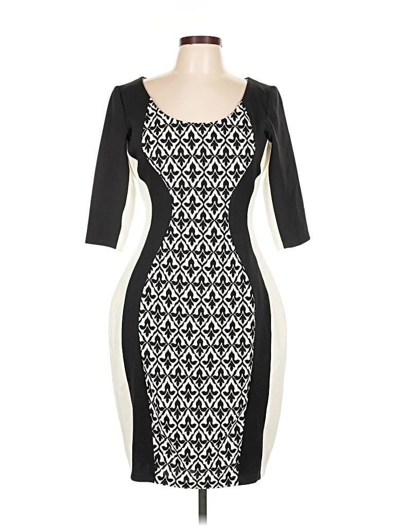 Pre-owned Sangria Cocktail Dress In Black