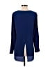 BCBGMAXAZRIA 100% Silk Blue Long Sleeve Silk Top Size XXS - photo 2