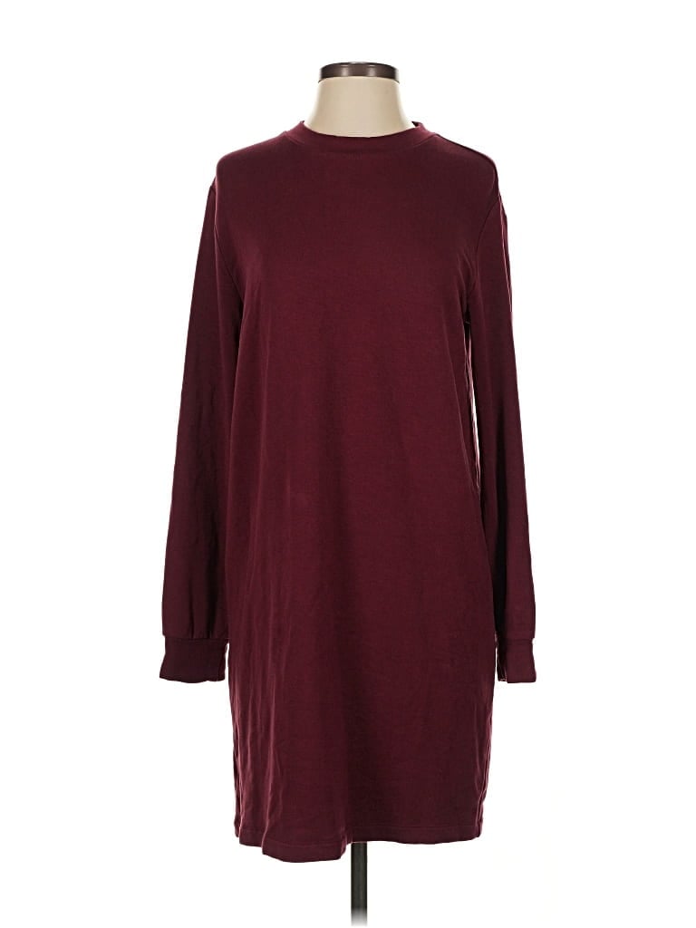 Pre-owned Lou & Grey Pullover Sweater In Burgundy