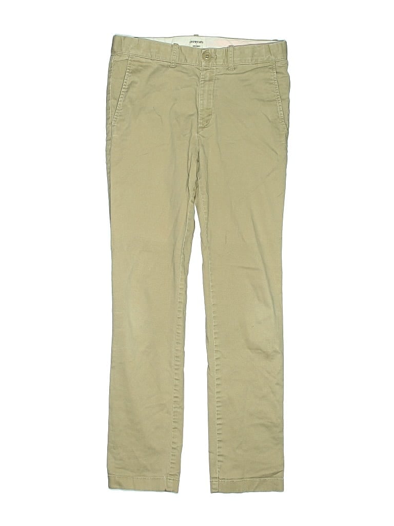 Pre-owned Crewcuts Outlet Kids' Khaki Pant In Green