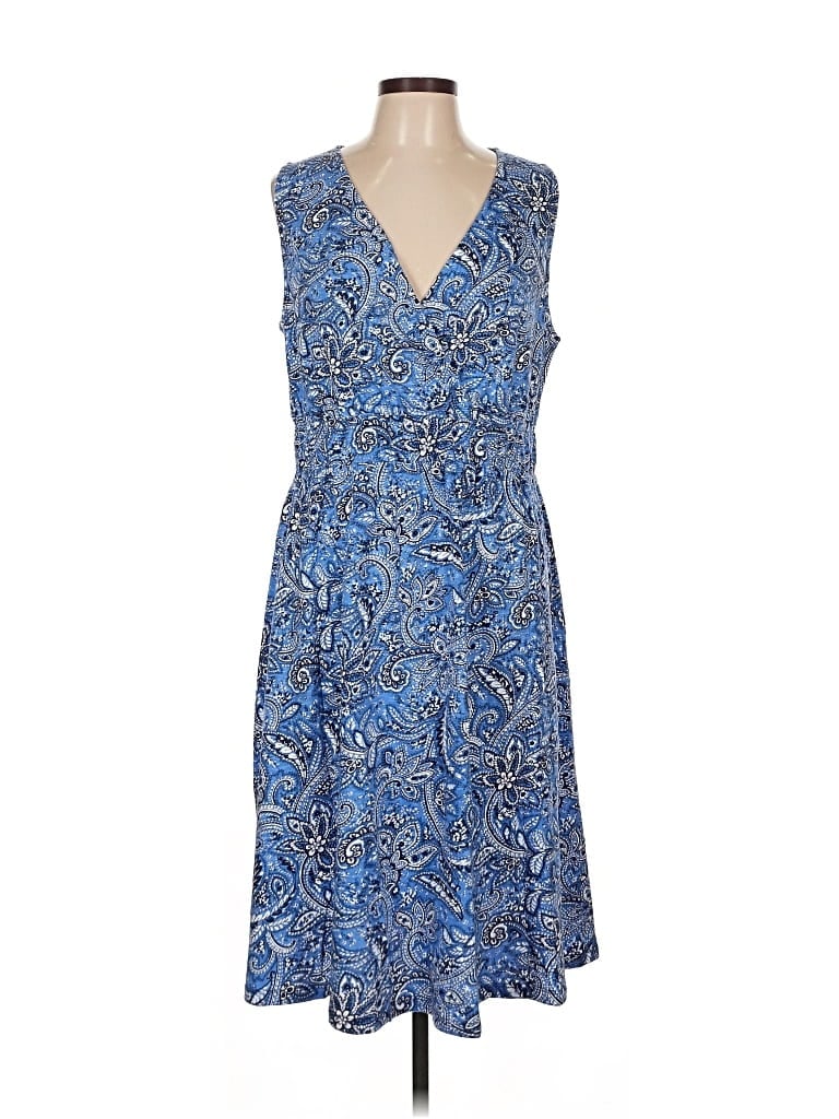 Pre-owned Talbots Casual Dress In Blue