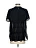 Zara Basic Black Short Sleeve Blouse Size S - photo 2