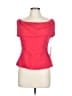 Cushnie Red Short Sleeve Top Size 12 - photo 1