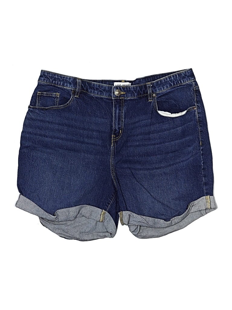 Pre-owned Lane Bryant Denim Shorts In Blue
