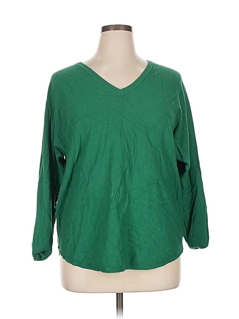 Pre-owned Assorted Brands Pullover Sweater In Green