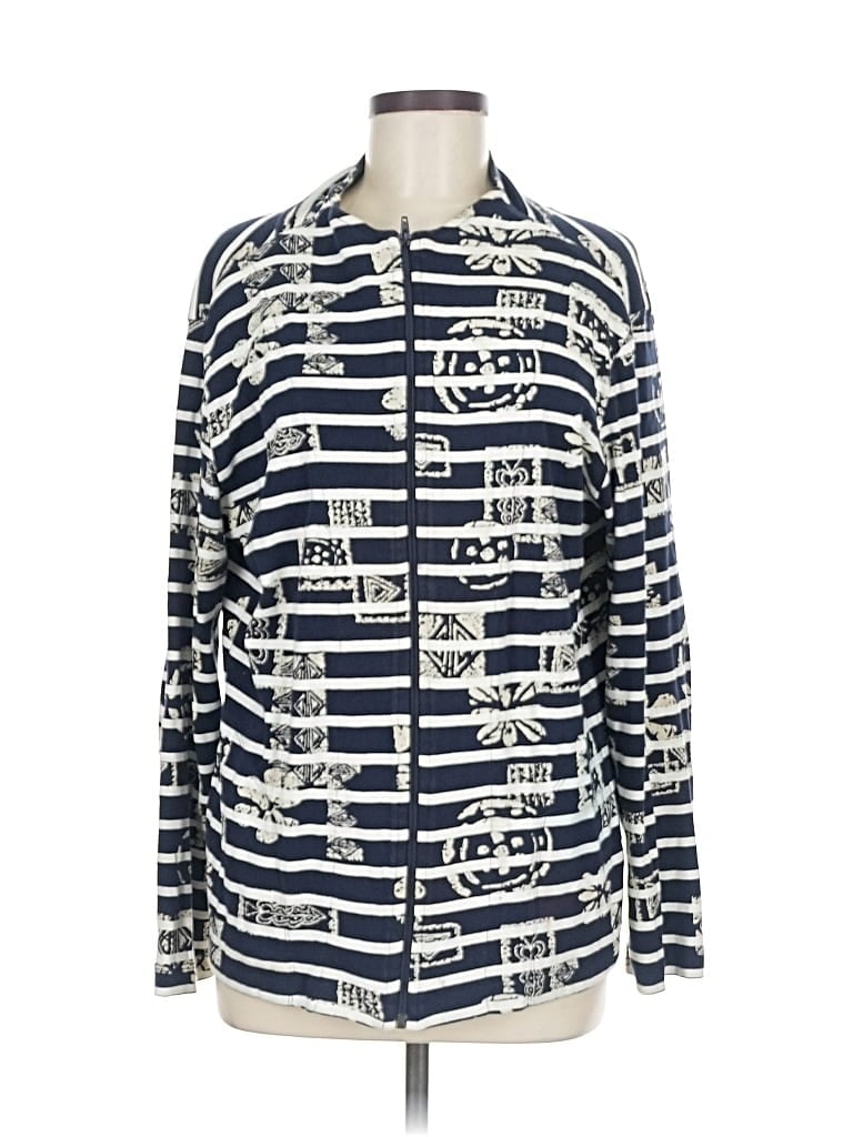 Pre-owned Chico's Design Cardigan Sweater In Blue