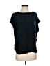 Vince. 100% Silk Black Short Sleeve Top Size XS - photo 1