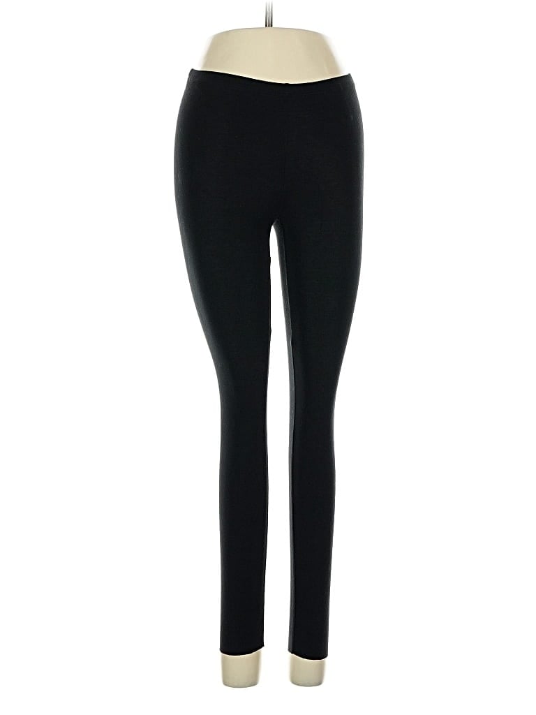 Pre-owned Three Dots Leggings In Black