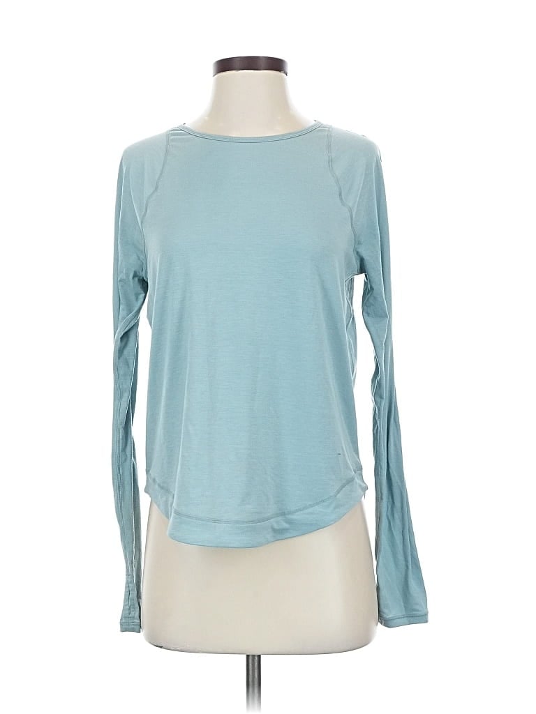 Pre-owned Sweaty Betty Long Sleeve T-shirt In Blue
