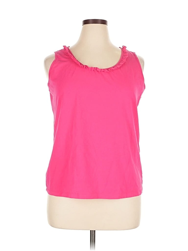 Pre-owned Jones New York Signature Sleeveless T-shirt In Pink
