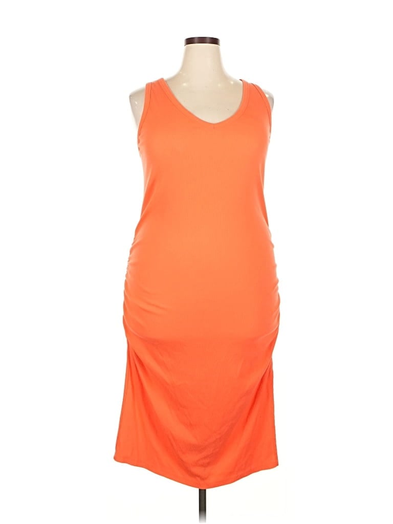 Pre-owned A New Day Casual Dress In Orange