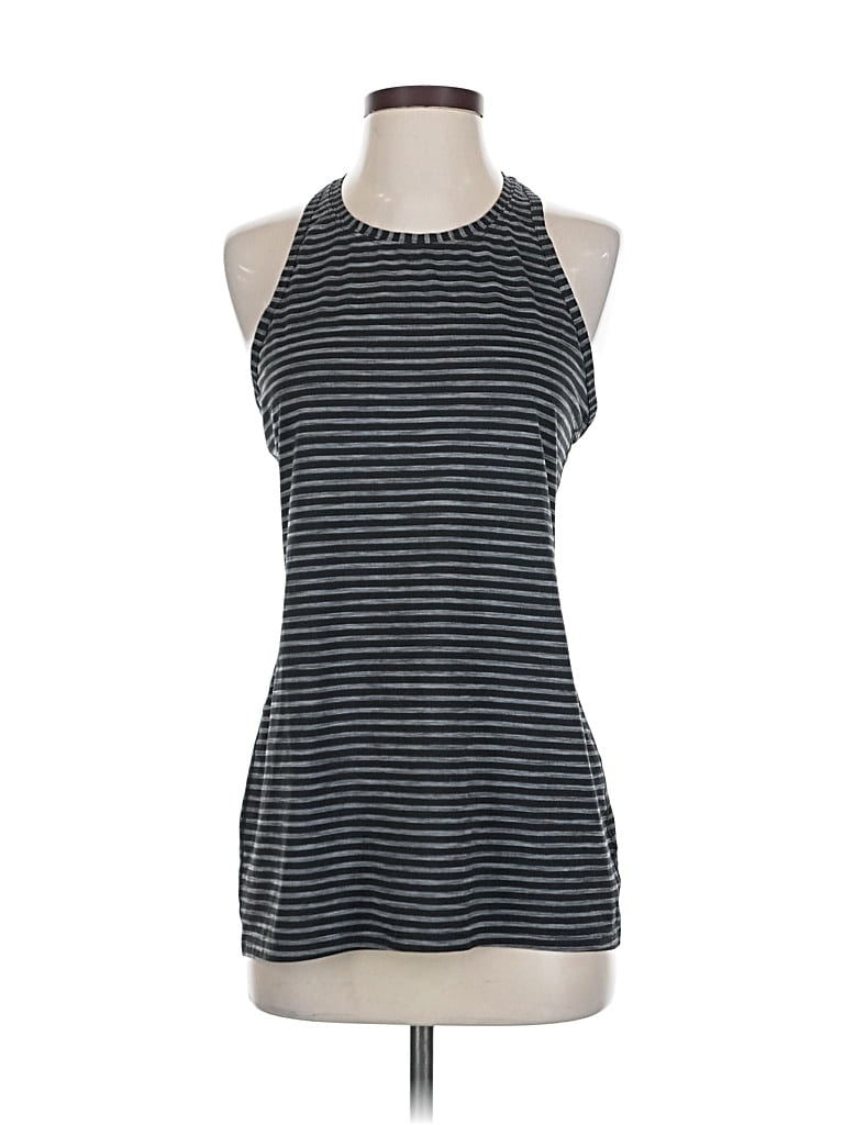 Pre-owned Athleta Tank Top Gray Halter Neckline Tops