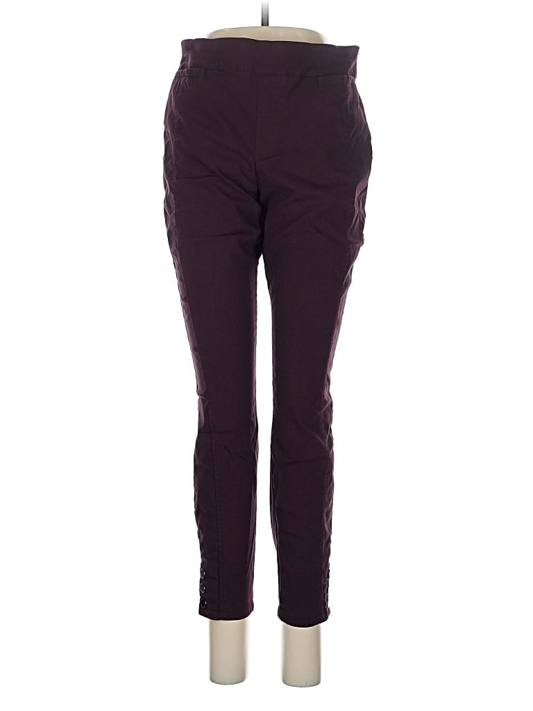 Pre-owned Calvin Klein Active Pants In Burgundy