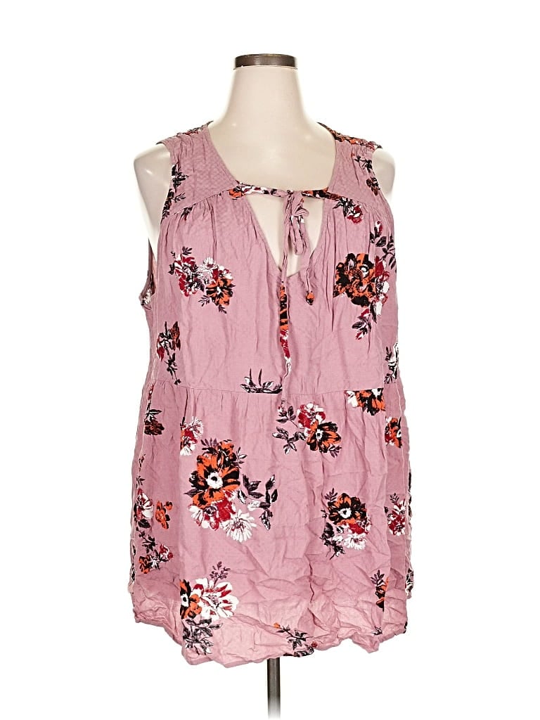 Pre-owned Torrid Sleeveless Blouse In Pink
