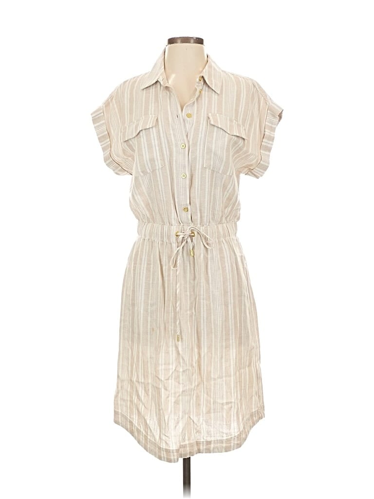 Pre-owned Ellen Tracy Casual Dress In White