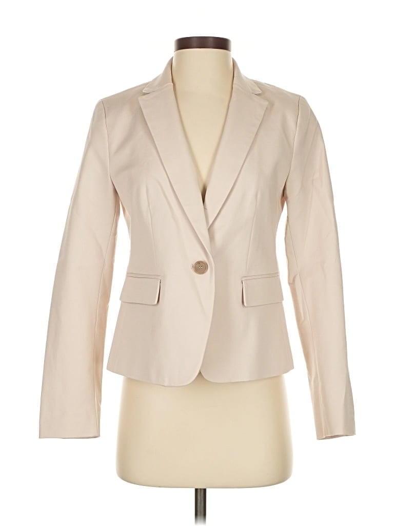 Pre-owned Ann Taylor Blazer Jacket In White