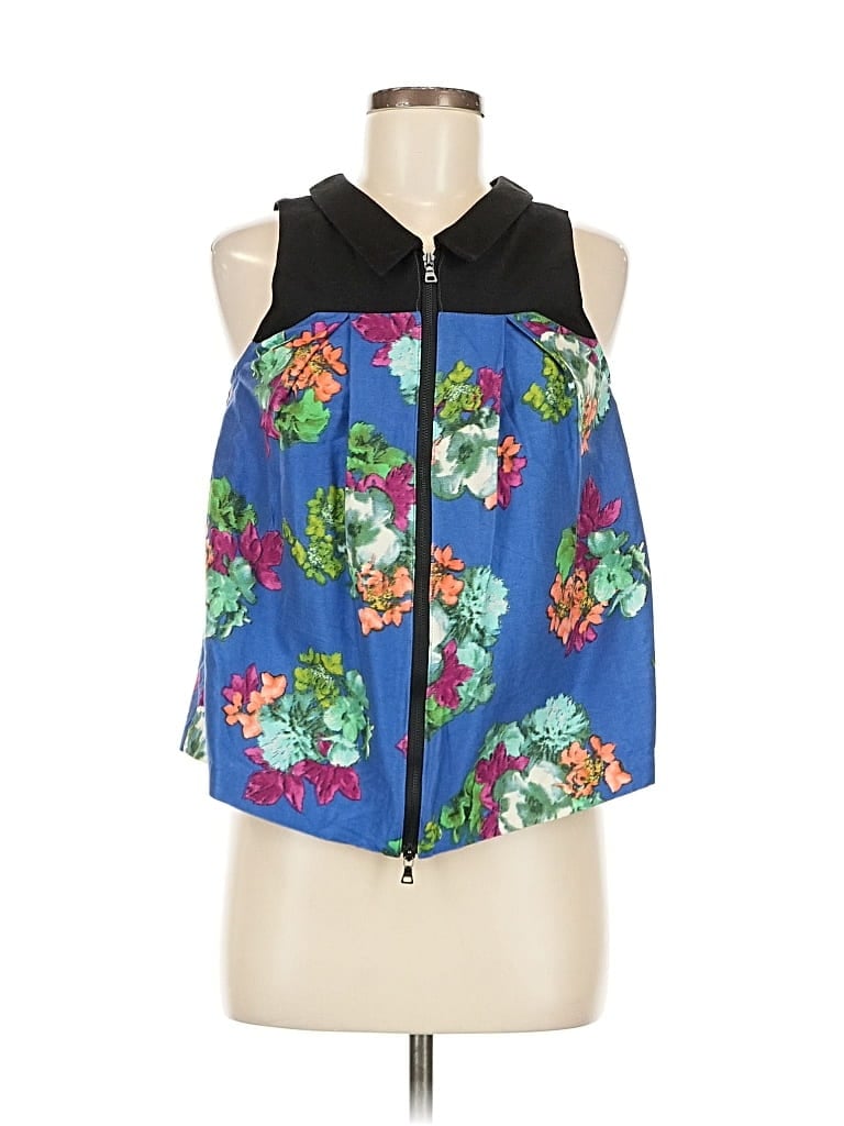 Pre-owned Hd In Paris Sleeveless Blouse In Blue
