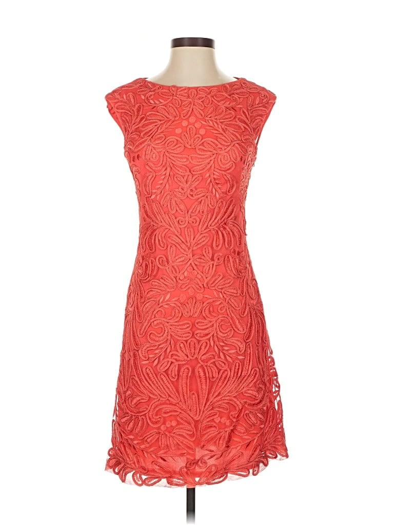 Pre-owned Sue Wong Cocktail Dress In Orange