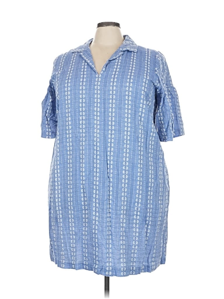 Pre-owned Eloquii Casual Dress In Blue