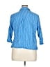 Assorted Brands Stripes Blue 3/4 Sleeve Button-Down Shirt Size 16 - photo 2