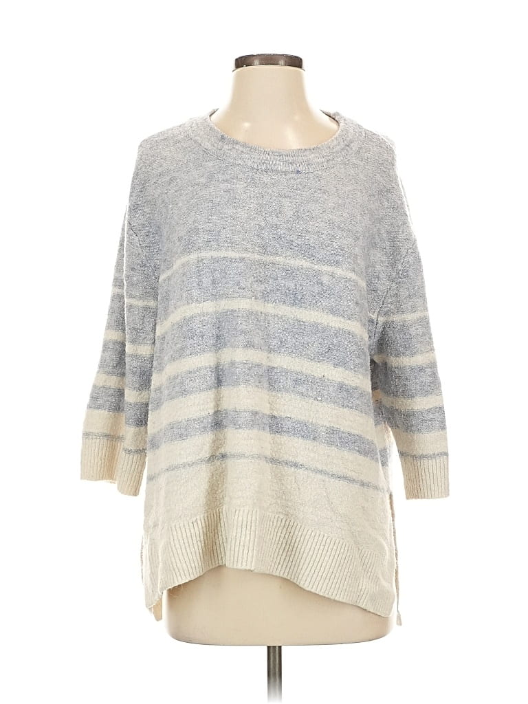 Pre-owned Ann Taylor Loft Outlet Pullover Sweater In Gray