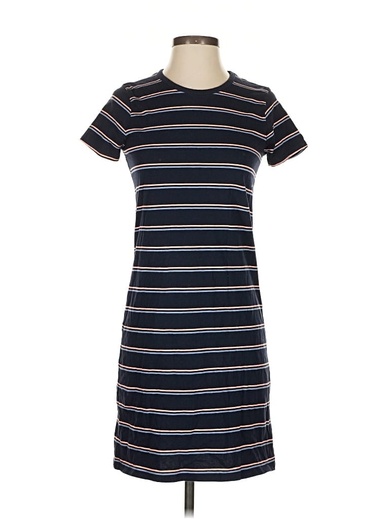 Pre-owned J.crew Factory Store Casual Dress In Blue