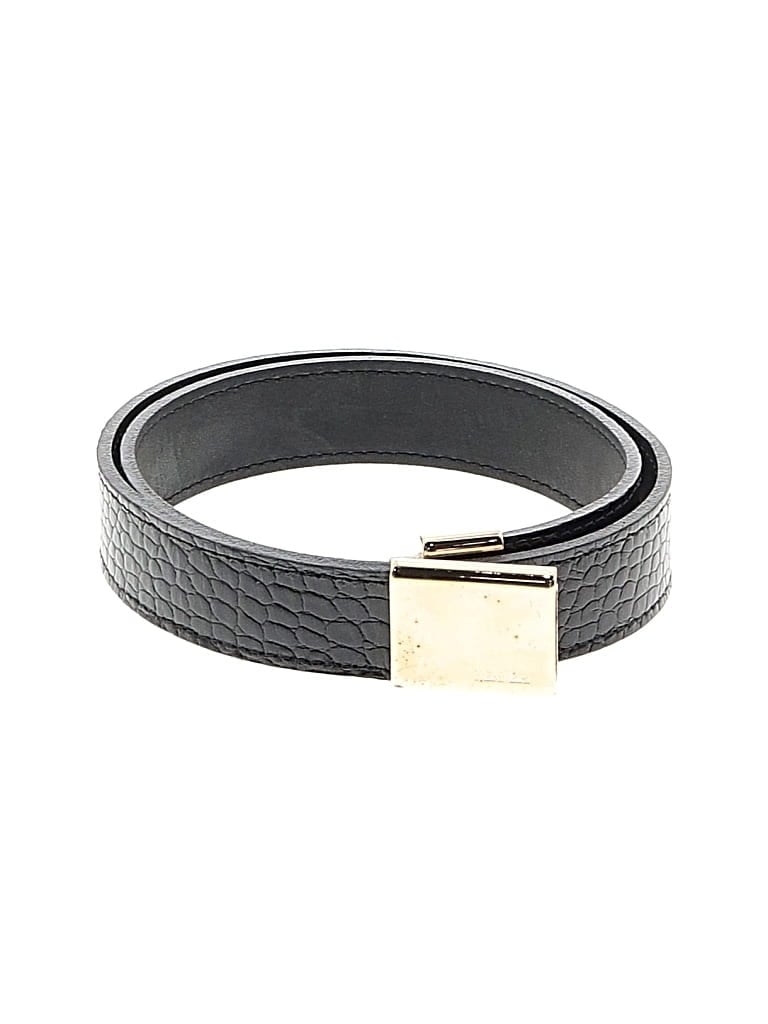 Pre-owned Max Mara Leather Belt In Black