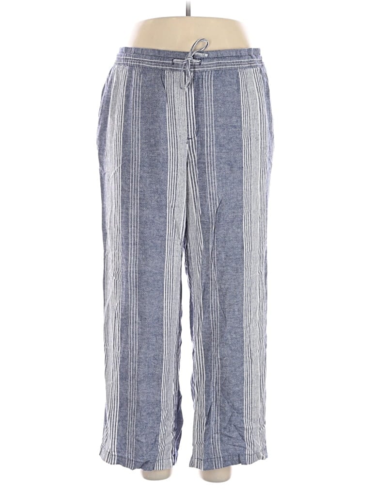 Pre-owned Old Navy Linen Pants In Blue