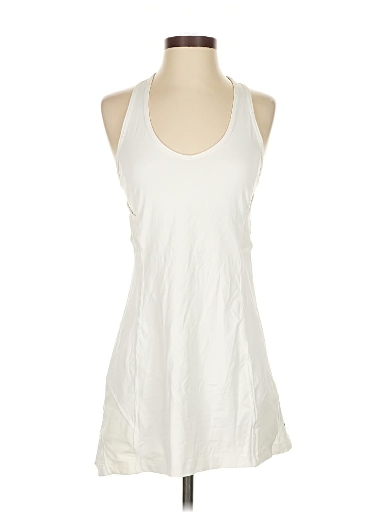 Pre-owned Lululemon Athletica Casual Dress In White