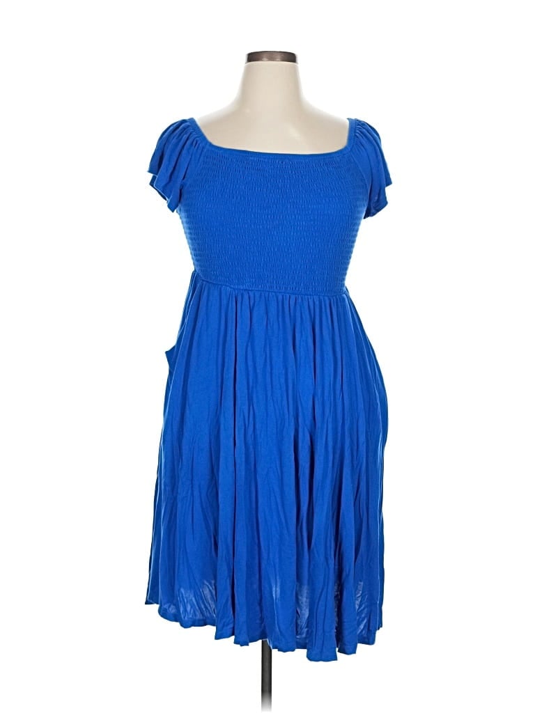 Pre-owned Torrid Casual Dress In Blue