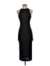 Topshop 100% Polyester Solid Black Cocktail Dress Size 4 - photo 1