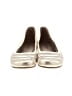 Taryn Rose Metallic Ivory Tan Flats Size EU 39 1/2 - photo 2