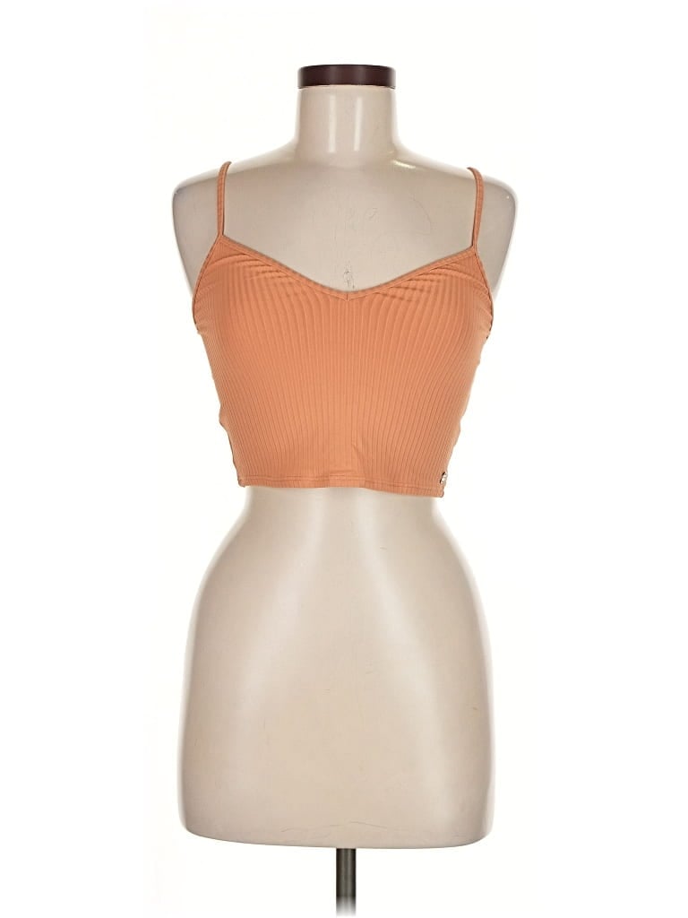 Pre-owned Roxy Tank Top Orange Strapless Neckline Tops