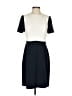 J.Crew 100% Polyester Color Block Ivory Casual Dress Size 4 - photo 1