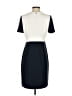 J.Crew 100% Polyester Color Block Ivory Casual Dress Size 4 - photo 2